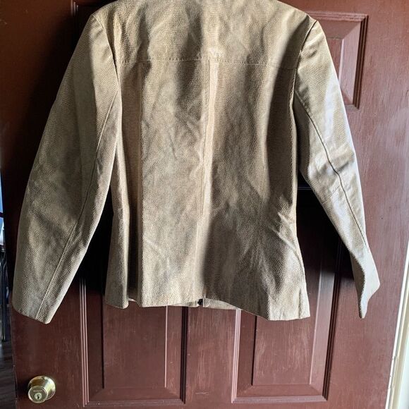 𝅺vintage Jacqueline Ferrar Pleather Jacket - Picture 5 of 12